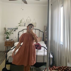 dusty pink dress